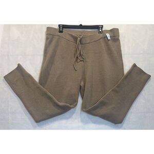 Skims 4X Cozy Straight Leg Lounge Plush Pants Desert Tan